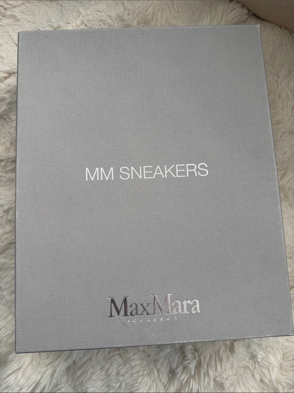 MaxMara Women’s Sneakers New with Box — Silver Gray